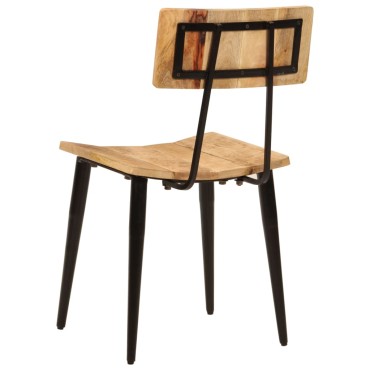 vidaXL Καρέκλες Τραπεζαρίας 2 τεμ. 44x40x80cm Μασίφ Ξύλο Μάνγκο