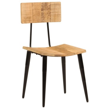 vidaXL Καρέκλες Τραπεζαρίας 2 τεμ. 44x40x80cm Μασίφ Ξύλο Μάνγκο