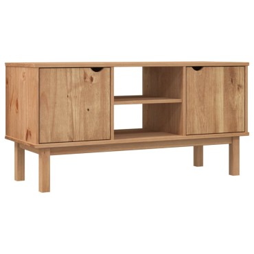 vidaXL Έπιπλο Τηλεόρασης OTTA 113,5x43x57cm Μασίφ Ξύλο Πεύκου