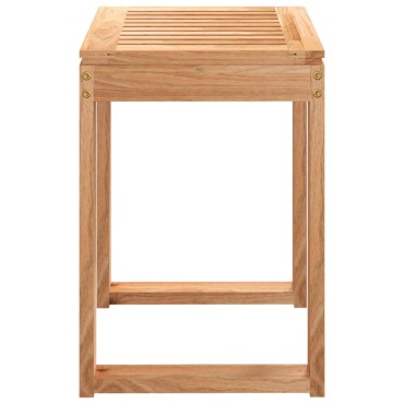 vidaXL Σκαμπό Μπάνιου 40 x 30 x 46 εκ. από Μασίφ Ξύλο Καρυδιάς