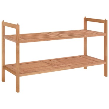 vidaXL Παπουτσοθήκη 69x27x41cm από Μασίφ Ξύλο Καρυδιάς