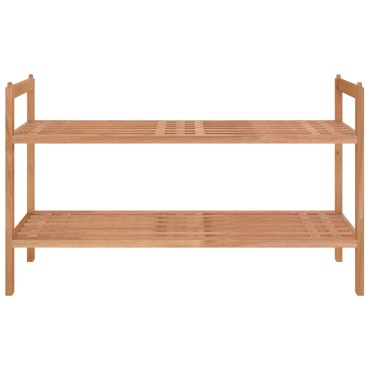 vidaXL Παπουτσοθήκη 69x27x41cm από Μασίφ Ξύλο Καρυδιάς