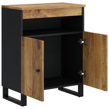 vidaXL Ντουλάπι με 2 Πόρτες 60x33x75cm από Μασίφ Ξύλο Μάνγκο 1 τεμ.