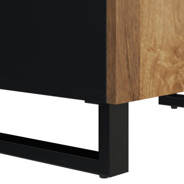 vidaXL Ντουλάπι με 2 Πόρτες 60x33x75cm από Μασίφ Ξύλο Μάνγκο 1 τεμ.