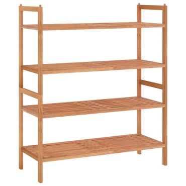 vidaXL Παπουτσοθήκη 2 τεμ. 69x27x41cm από Μασίφ Ξύλο Καρυδιάς