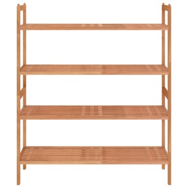 vidaXL Παπουτσοθήκη 2 τεμ. 69x27x41cm από Μασίφ Ξύλο Καρυδιάς