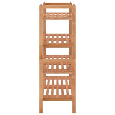 vidaXL Παπουτσοθήκη 2 τεμ. 69x27x41cm από Μασίφ Ξύλο Καρυδιάς