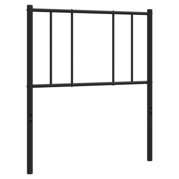 vidaXL Κεφαλάρι Μαύρο Μεταλλικό 85x3x90cm 1 τεμ.