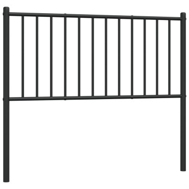 vidaXL Κεφαλάρι Μαύρο Μεταλλικό 85x3x90cm 1 τεμ.