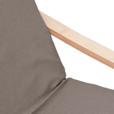 vidaXL Πολυθρόνα Relax Taupe Υφασμάτινη 59x82x98cm 1 τεμ.