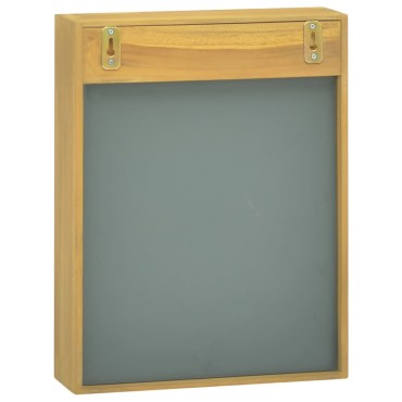 vidaXL Ντουλάπι Καθρέφτη 30x10x40cm από Μασίφ Ξύλο Teak 1 τεμ.