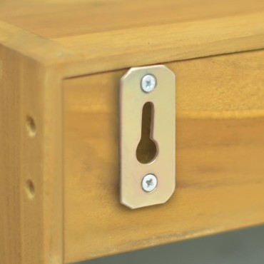 vidaXL Ντουλάπι Καθρέφτη 30x10x40cm από Μασίφ Ξύλο Teak 1 τεμ.