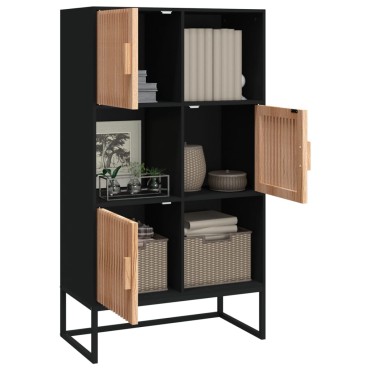 vidaXL Ντουλάπι Μαύρο 70x35x125cm από Επεξεργασμένο Ξύλο 1 τεμ.