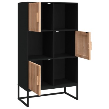 vidaXL Ντουλάπι Μαύρο 70x35x125cm από Επεξεργασμένο Ξύλο 1 τεμ.