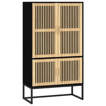 vidaXL Ντουλάπι Μαύρο 70x35x125cm από Επεξεργασμένο Ξύλο 1 τεμ.