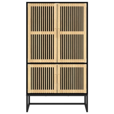 vidaXL Ντουλάπι Μαύρο 70x35x125cm από Επεξεργασμένο Ξύλο 1 τεμ.