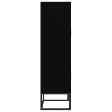 vidaXL Ντουλάπι Μαύρο 70x35x125cm από Επεξεργασμένο Ξύλο 1 τεμ.