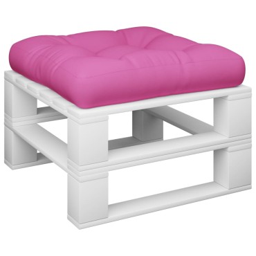 vidaXL Μαξιλάρι Παλέτας Ροζ 58x58x10cm από Ύφασμα Oxford