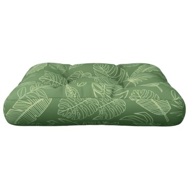vidaXL Μαξιλάρι Παλέτας Σχέδιο Φύλλων 58x58x10cm από Ύφασμα Oxford