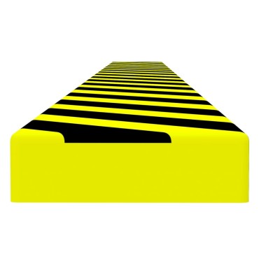 vidaXL Προστατευτικό Γωνιών Κίτρινο & Μαύρο 6 x 2 x 101,5 εκ. PU