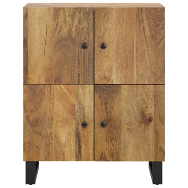 vidaXL Ντουλάπι με 4 Πόρτες 60x33x75cm από Μασίφ Ξύλο Μάνγκο 1 τεμ.