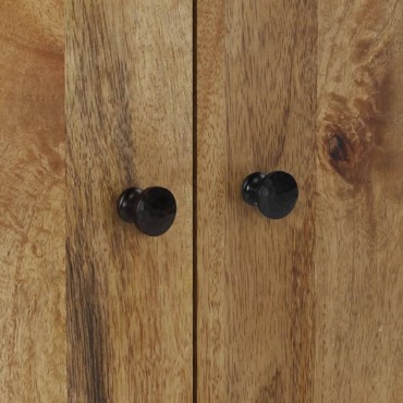 vidaXL Ντουλάπι με 4 Πόρτες 60x33x75cm από Μασίφ Ξύλο Μάνγκο 1 τεμ.