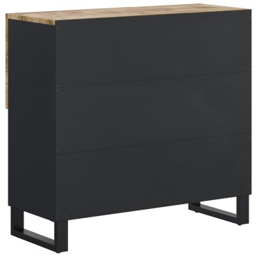 vidaXL Ντουλάπι με 2 Πόρτες 80x33x75cm από Μασίφ Ξύλο Μάνγκο 1 τεμ.
