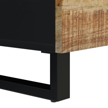 vidaXL Ντουλάπι με 2 Πόρτες 80x33x75cm από Μασίφ Ξύλο Μάνγκο 1 τεμ.