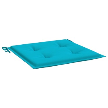 vidaXL Μαξιλάρια Καρέκλας Κήπου 2 τεμ. Τιρκουάζ 50x50x4cm Υφασμάτινα