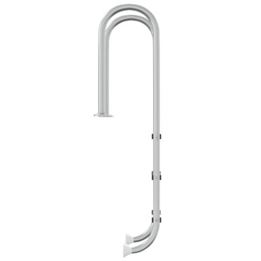 vidaXL Σκάλα Πισίνας 54 x 38 x 158 εκ. από Ανοξείδωτο Ατσάλι