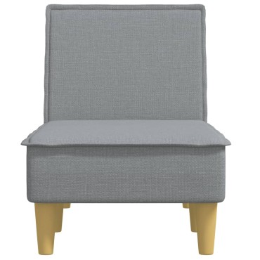 vidaXL Ανάκλιντρο Ανοιχτό Γκρι Υφασμάτινο 55x140x70cm 1 τεμ.
