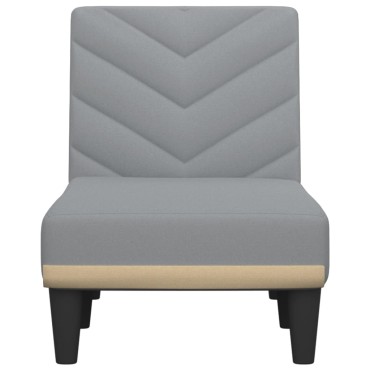 vidaXL Ανάκλιντρο Ανοιχτό Γκρι Υφασμάτινο 55x140x70cm 1 τεμ.