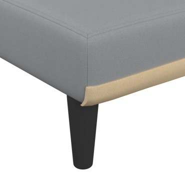 vidaXL Ανάκλιντρο Ανοιχτό Γκρι Υφασμάτινο 55x140x70cm 1 τεμ.