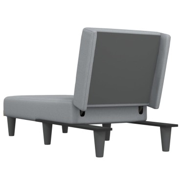 vidaXL Ανάκλιντρο Ανοιχτό Γκρι Υφασμάτινο 55x140x70cm 1 τεμ.