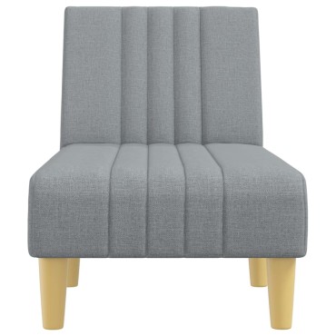 vidaXL Ανάκλιντρο Ανοιχτό Γκρι Υφασμάτινο 55x140x70cm 1 τεμ.