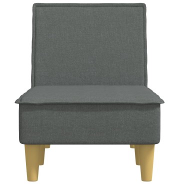 vidaXL Ανάκλιντρο Σκούρο Γκρι Υφασμάτινο 55x140x70cm 1 τεμ.