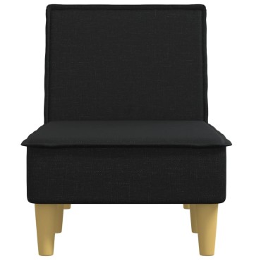 vidaXL Ανάκλιντρο Μαύρο Υφασμάτινο 55x140x70cm 1 τεμ.