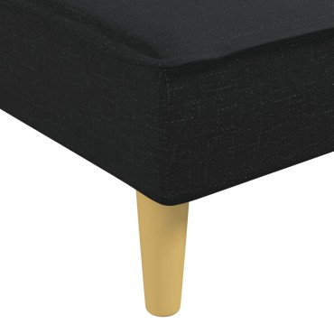 vidaXL Ανάκλιντρο Μαύρο Υφασμάτινο 55x140x70cm 1 τεμ.