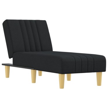 vidaXL Ανάκλιντρο Μαύρο Υφασμάτινο 55x140x70cm 1 τεμ.
