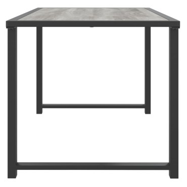 vidaXL Τραπέζι Κήπου Ανθρακί 55x40x37cm Ατσάλινο 1 τεμ.