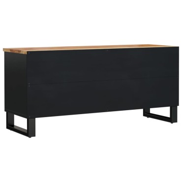 vidaXL Έπιπλο Τηλεόρασης 100x33x46cm Μασίφ Ξύλο Ακακίας & Επεξ. Ξύλο