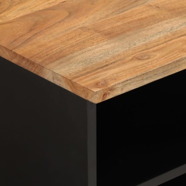 vidaXL Έπιπλο Τηλεόρασης 100x33x46cm Μασίφ Ξύλο Ακακίας & Επεξ. Ξύλο