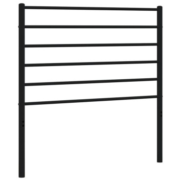 vidaXL Κεφαλάρι Μαύρο Μεταλλικό 95x3x90cm 1 τεμ.