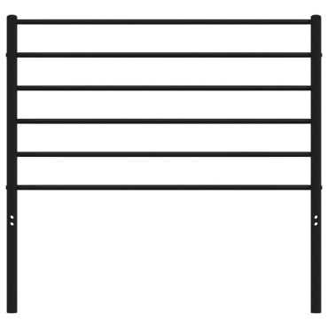 vidaXL Κεφαλάρι Μαύρο Μεταλλικό 95x3x90cm 1 τεμ.