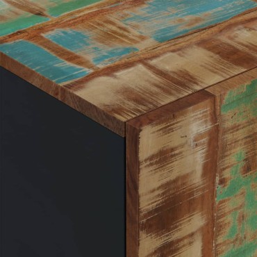 vidaXL Έπιπλο Τηλεόρασης 80x33x46cm Μασίφ Ανακυκλ. Ξύλο & Επεξ. Ξύλο