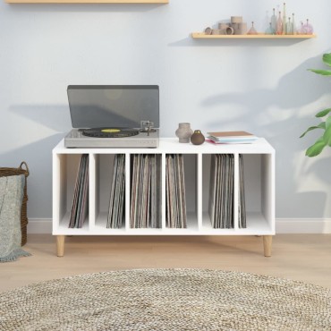 vidaXL Έπιπλο Δίσκων Λευκό 100x38x48cm από Επεξεργασμένο Ξύλο 1 τεμ.