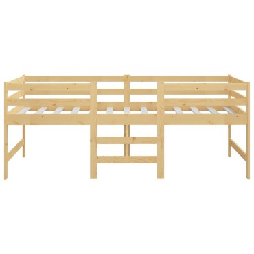 vidaXL Σκελετός Κρεβατιού Χωρίς Στρώμα 90x200cm Μασίφ Ξύλο Πεύκου 1 τεμ. - Μονό