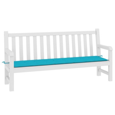 vidaXL Μαξιλάρι Πάγκου Κήπου Τιρκουάζ 200x50x4cm Υφασμάτινο