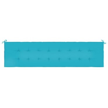 vidaXL Μαξιλάρι Πάγκου Κήπου Τιρκουάζ 200x50x4cm Υφασμάτινο