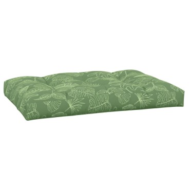 vidaXL Μαξιλάρι Παλέτας με Σχέδιο Φύλλων 120x80x12cm Υφασμάτινο